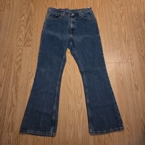 VTG Levis 517 Jeans Junior 14.5 Boot Cut Low Rise Denim 90s (29x28)